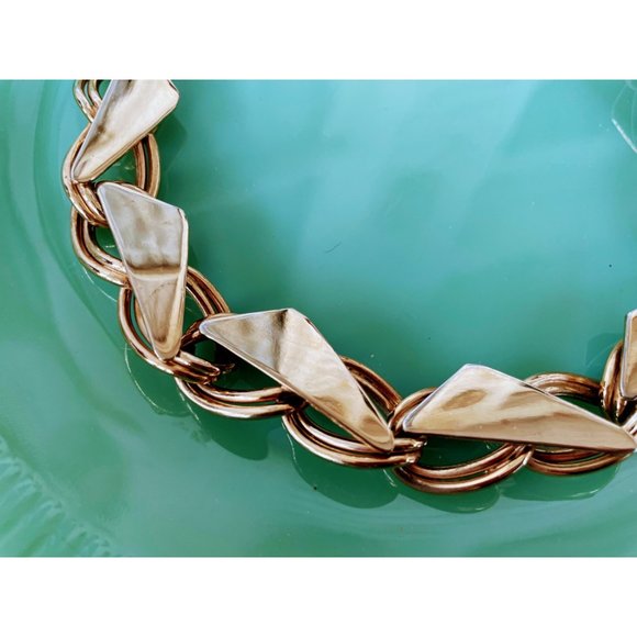 Vintage Chunky 1980s Chain Collar Necklace - Picture 8 of 9